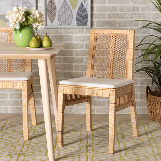 bali & pari Dining Chair, Set of 2, Brown
